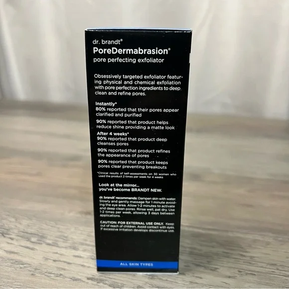 Dr. Brandt PoreDermabrasion Pore Perfecting Exfoliator NIB - Picture 4 of 16